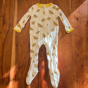 Kyte Baby butterfly zipper footie 6-12 months monarch
